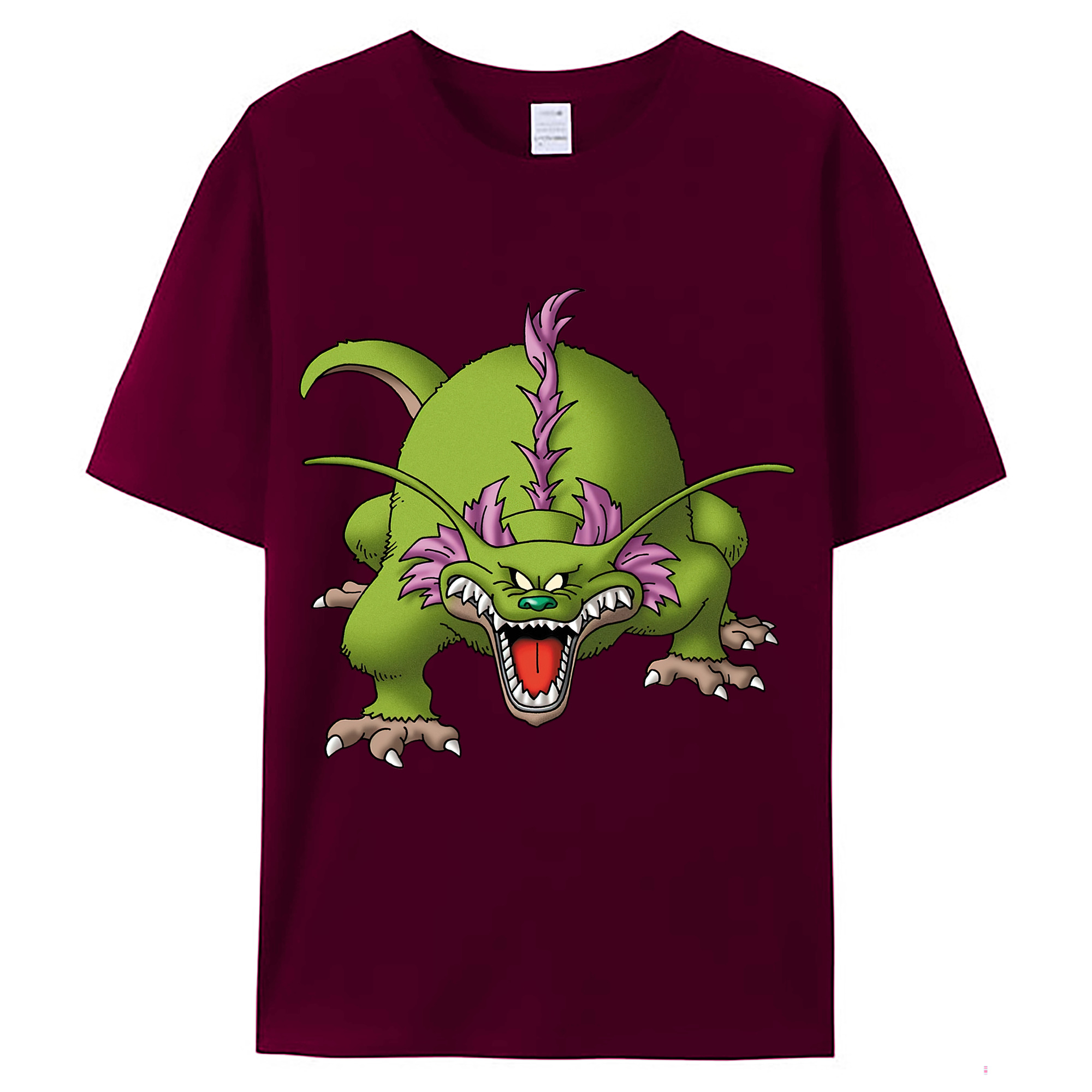 （画像用） ドラゴンクエスト Doragon Kuesuto Dragon Quest レディースカジュアルプリントTシャツ（綿100％）